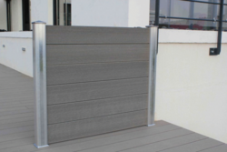 POTEAU LAMEO ALU FONCE H:2430 RAL 7016 A POSER SELON LES REGLES